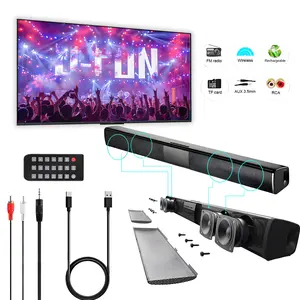 Wireless Surround Sound Bar 4 Speaker System BT Subwoofer TV Home Theater Remote Wireless Surround Sound Bar 4 Speaker System BT Subwoofer TV Home Theater Remote