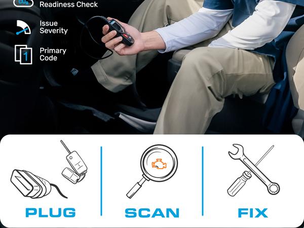 BLCKTEC 400 OBD2 Scanner - Works for All OBD Compliant Cars 1996 & Newer - Car Code Reader & Scan Tool - Helps Fix Check Engine Light Issues & More
