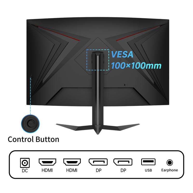 KTC 32-Inch QHD 2K@240Hz VA 1000R Curved Gaming Monitor, 2560*1440P Computer PC Frameless Monitor with GTG 1ms, Adaptive Freesync & G-Sync, 122% sRGB, HDMI, DisplayPort, Tilt Adjustable, VESA Support, H32S25E KTC 32-Inch QHD 2K@240Hz VA 1000R Curved Gaming Monitor, 2560*1440P Computer PC Frameless Monitor with GTG 1ms, Adaptive Freesync & G-Sync, 122% sRGB, HDMI, DisplayPort, Tilt Adjustable, VESA Support, H32S25E