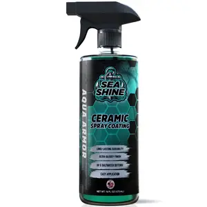 Sea Shine Aqua Armor Marine Grade Ceramic Coating Spray - Long Lasting Protection & High Gloss Finish for Gelcoat Fiberglass Paint Glass & Metal Surfaces
