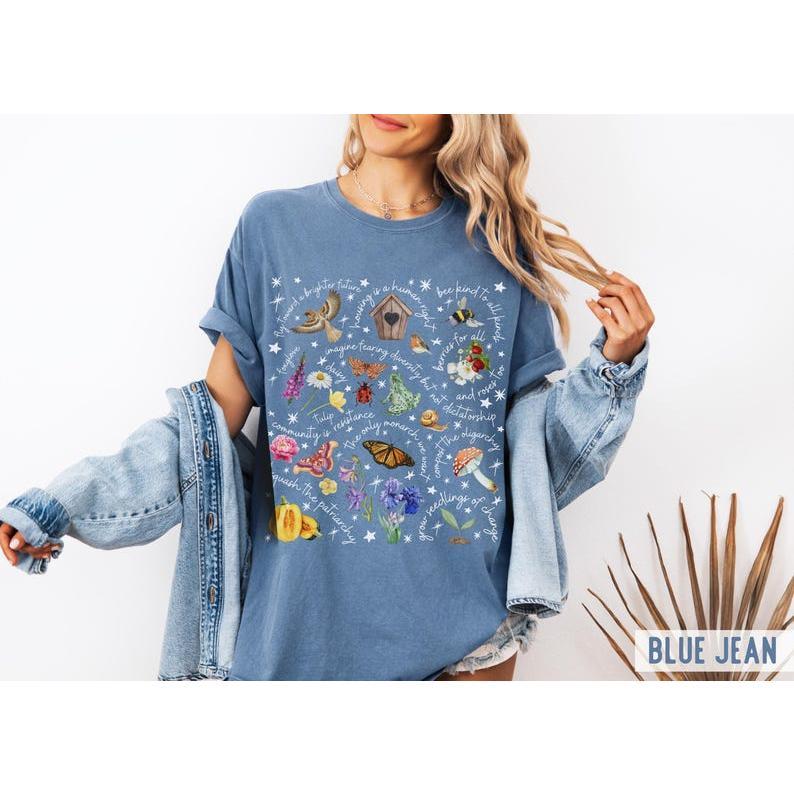 Comfort Colors Subtle Political Gardening TShirt : Painted Cottagecore Social Justice Tee