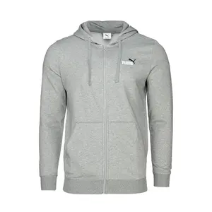 PUMA Mens Essentials 2 Color Small Sweatshirt Athletic Outerwear Casual - Grey