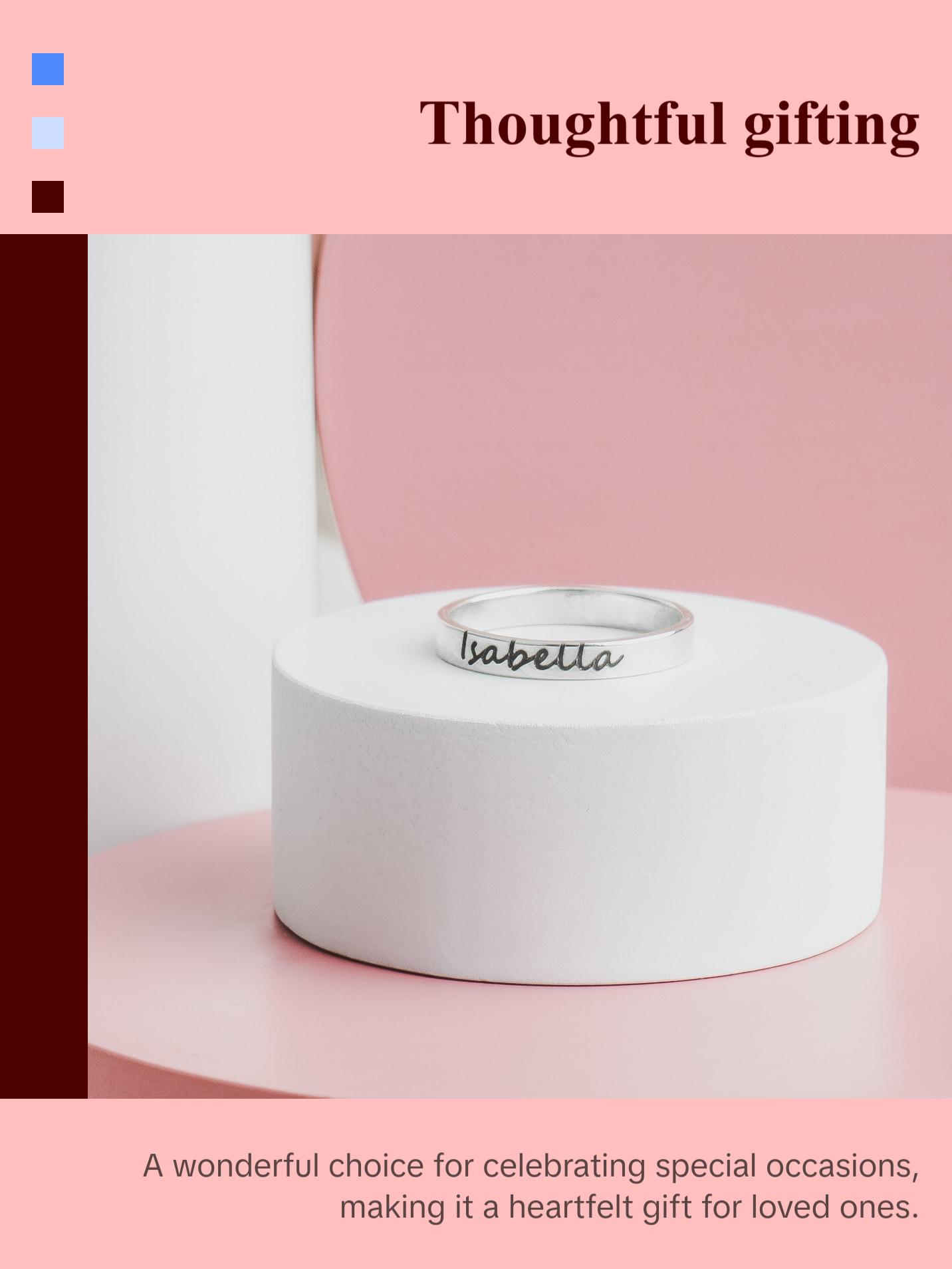 Personalized Name Ring Band