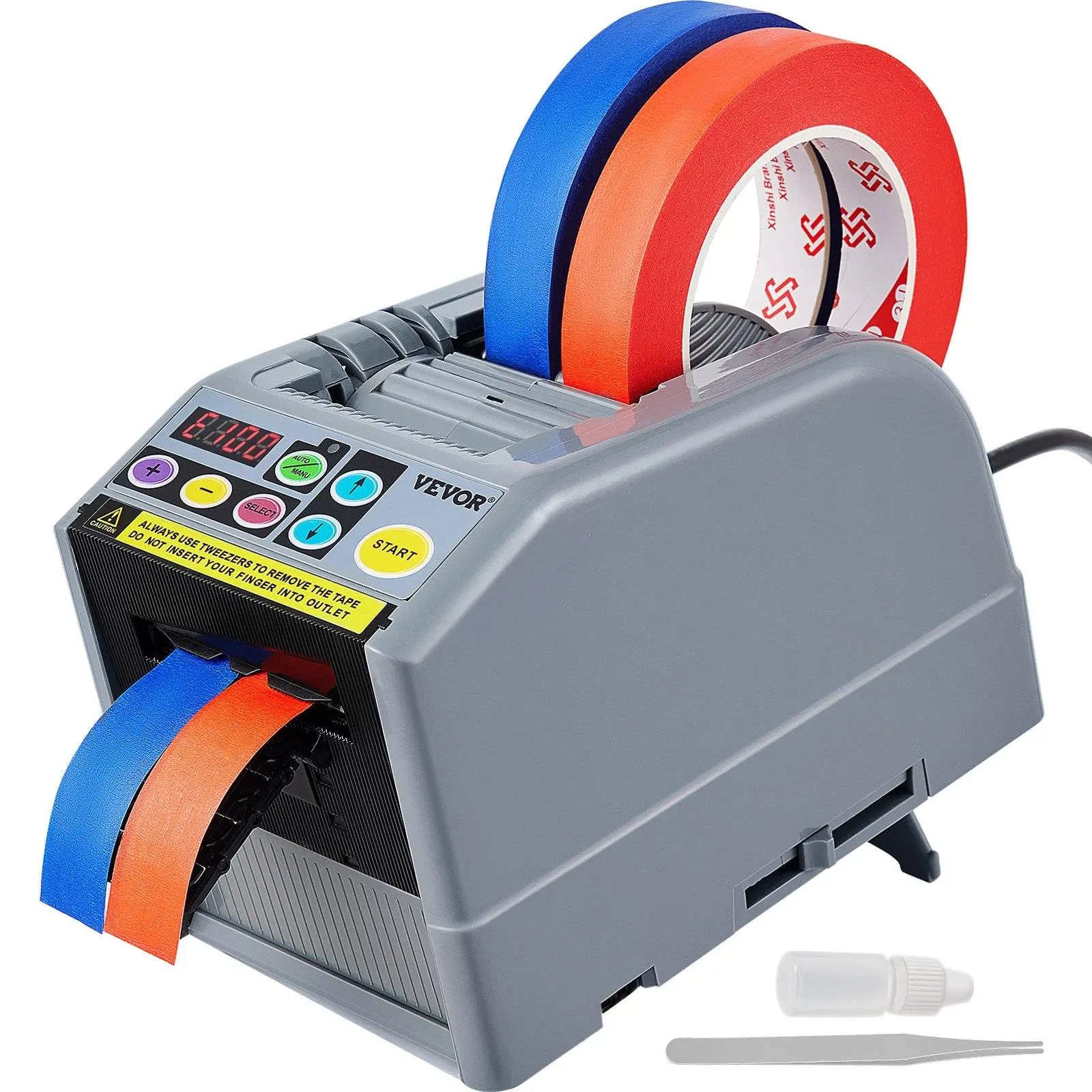 【summerfinds】VEVOR Automatic Tape Dispenser Adhesive Electric Tape Cutter Packaging Machine Tape Cutting Machine 6-60mm Tape Width