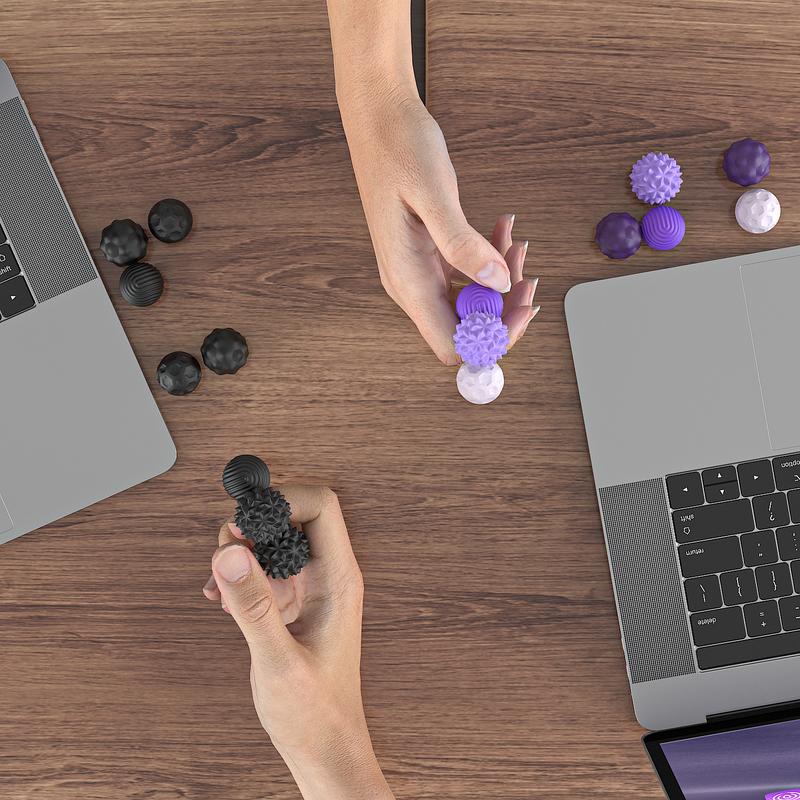 Magnetic Sensory Ball Fidget Toys for Adults&Teens, 8pcs Sensory Attraction Stress Balls with Silicone Shell to Calm Restless Hands Anxious Mind, Desk Stress Magnetic Fidget Balls for Anxiety Relief,Autism and ADHD Classroom Office