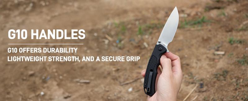 Artisancutlery Tradition V2 Tool Knives with AR-RPM9 Blade G10 Handle Folding Knives for Outdoor, Caming and Daily Tasks