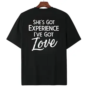 Dynamic Duo Tee for Guys – Wise Partner Meets Heart Full of Devotion Design