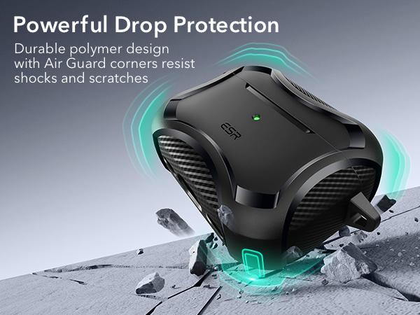 ESR for AirPods Pro 3 (2025) Case, Magnetic Lid, MagSafe Compatible, Full-Body Strong Drop Protection, Cyber Series