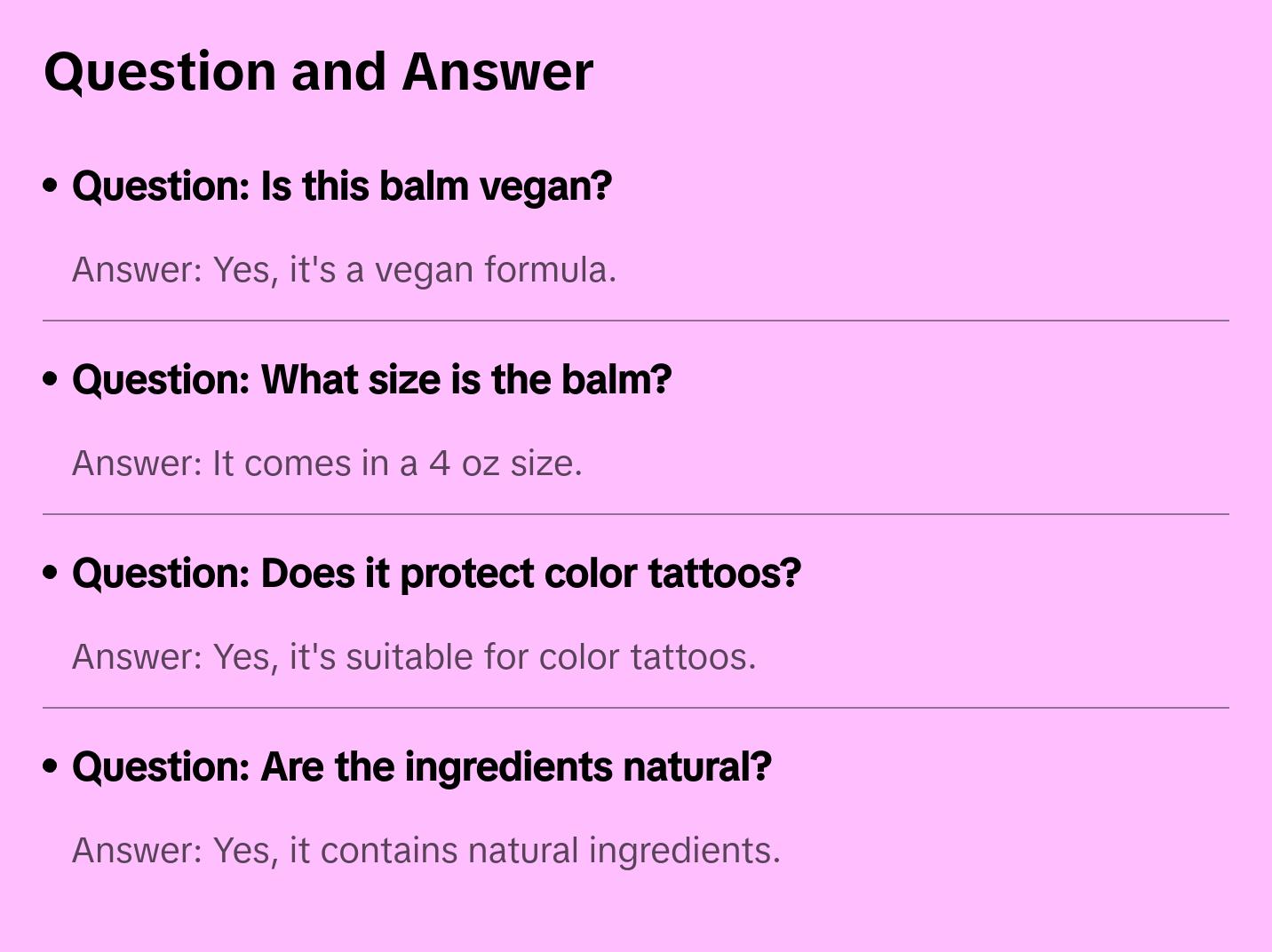 Barker Wellness Tattoo Balm - Preserve and Protect Your Tattoos with Natural Ingredients, Vegan Formula for Black & Color Tattoos, 4 oz - Sunflower