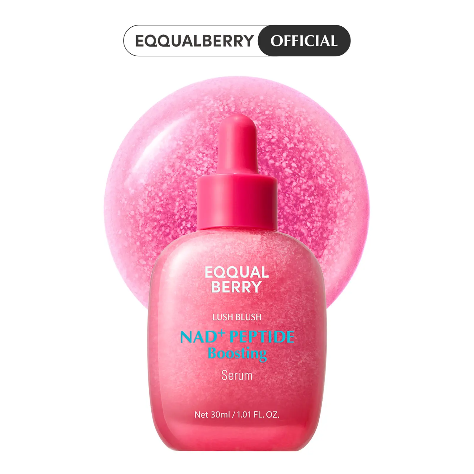 EQQUALBERRY NAD+ Peptide Boosting Serum – Anti-Aging Korean Skin Care | Firming Serum with 5 Ceramides & Vegan Collagen for Wrinkles & Radiant Glow, 1.01oz/30ml