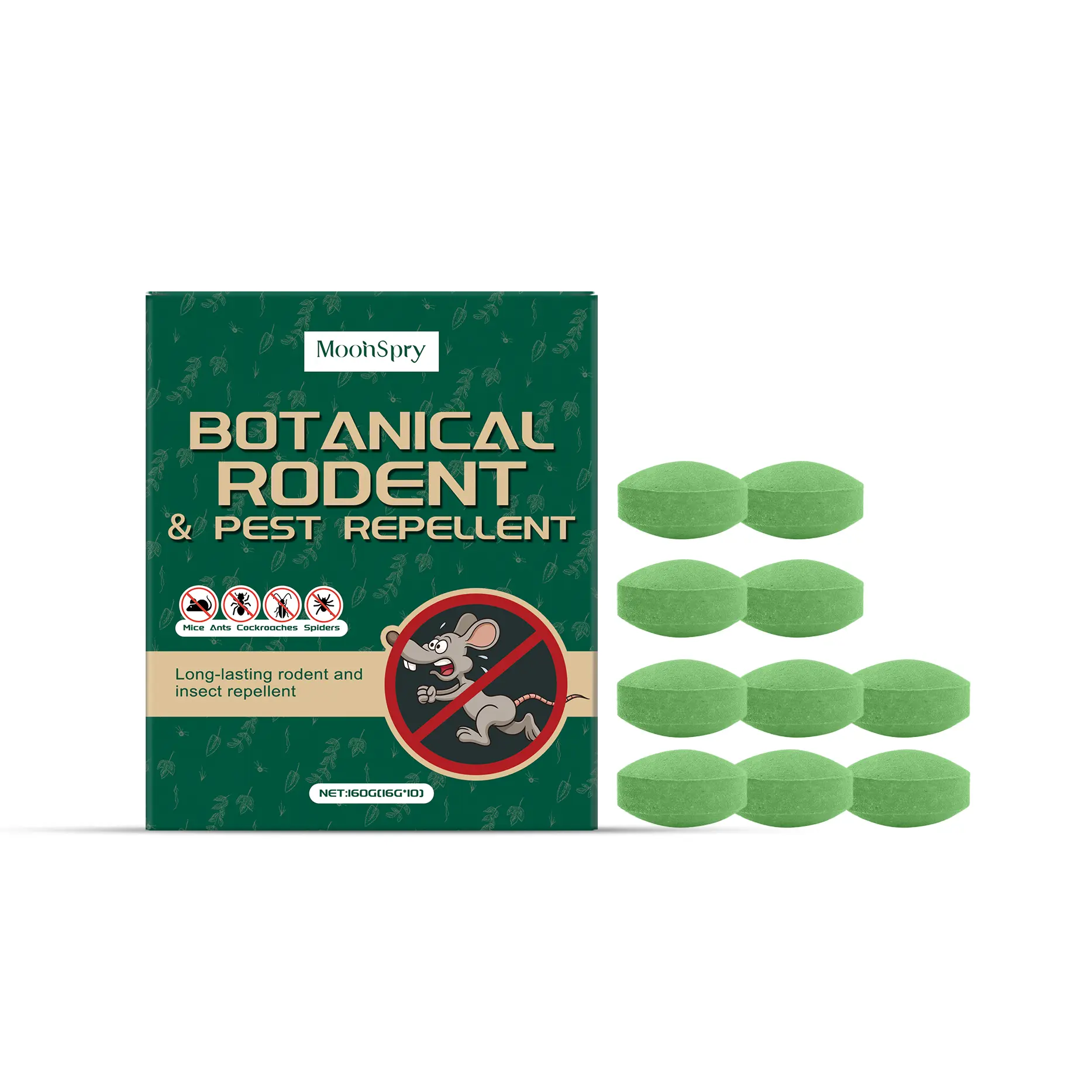 MoonSpry Rodent Repellent Balls – Portable Mouse Deterrent Bait for Home, Warehouse & Daily Protection Against Chewing