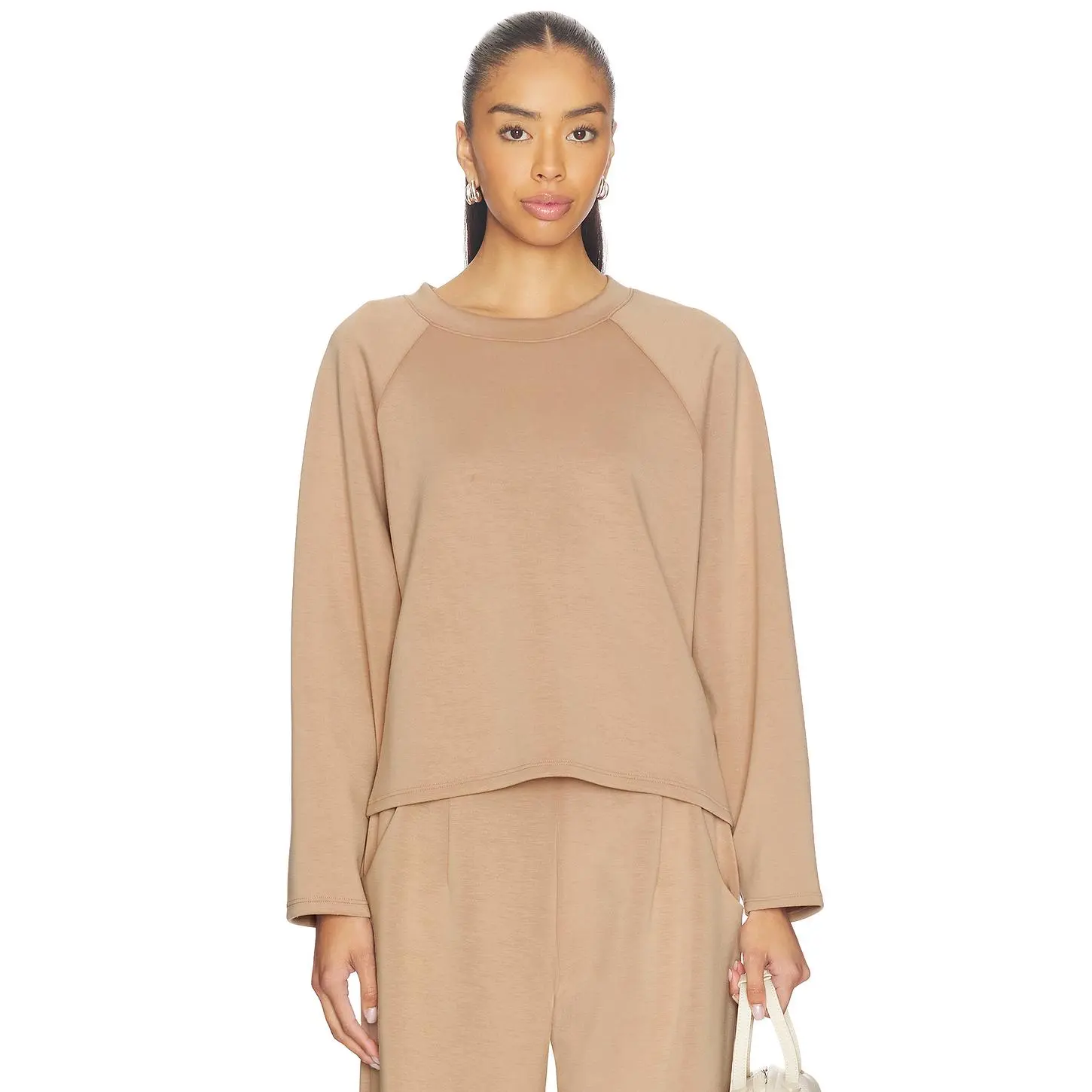 Ripley Rader Oversized Raglan Top in Tan