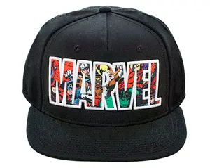 Bioworld Marvel Comic Logo Sublimated Bill Snapback Cap Hat