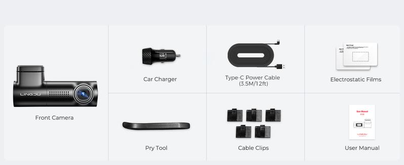 LINGDU D500 Dash Cam Front, 4K Front Dash Cam for Car, WiFi Dashcam with Night Vision, 0.96" LCD Display Car Camera, GPS, Parking Mode, Loop Recording car driving recorder