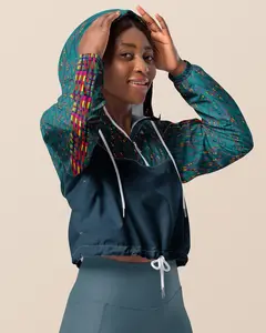 Cropped Windbreaker, KubaNival Zig Zag