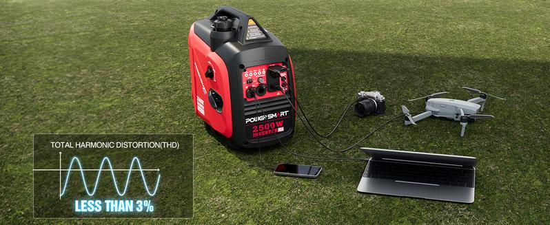 PowerSmart 2500-Watt(HB5020) Gas Powered Portable Inverter Generator, Super Quiet for Camping, Tailgating, Home Emergency Use, Ultra Lightweight, EPA Compliant PowerSmart 2500-Watt(HB5020) Gas Powered Portable Inverter Generator, Super Quiet for Camping, Tailgating, Home Emergency Use, Ultra Lightweight, EPA Compliant