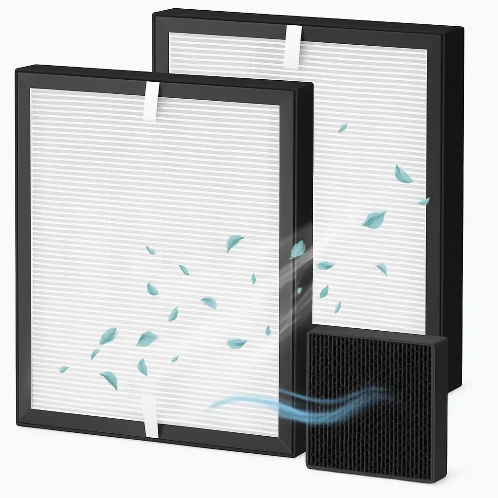 TZ-K2 Air Purifier Replacement Filter | 3-Stage HEPA + Carbon | Removes Dust, Smoke, Odor & Pet Hair
