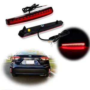 Red LED Rear Bumper Reflector Tail Light Turn Signal Lights For Toyota Corolla Sedan 2020 2021 2022 2023 2024 2025 ﻿