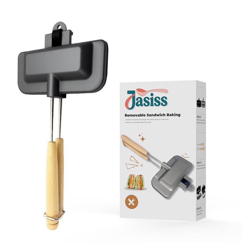 JASISS Kitchen Sandwich Grill Pan—Suitable for induction cooktops and gas stoves, it's the perfect choice for home kitchens,An excellent gift choice for Christmas and New Year.