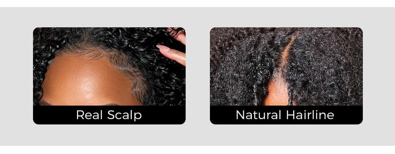 OQ HAIR Afro Curly V Part Wig 180% 250% Density No Leave Out Thin Part Human Hair Wigs 0 Skill Needed Glueless Wig Beginner Friendly #TikTokShopBlackFriday