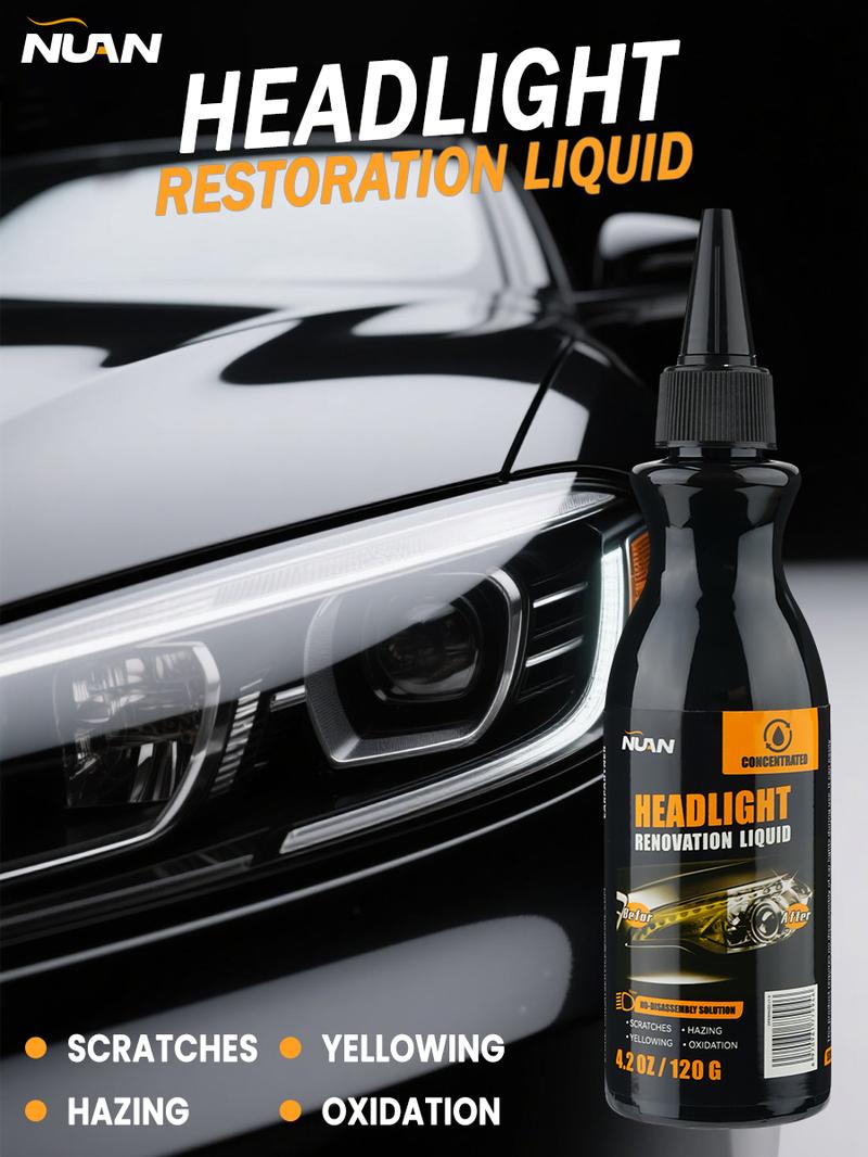 NUAN Vehicle Headlight Repair Wax – Eliminate Fog, Oxidation & Scratches, Get Back Crystal Clear Shine