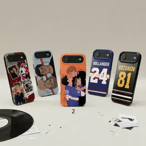 [Includes MagSafe] Heated Rivalry Inspired Hockey Romance Phone Case for iPhone 17 16 15 14 13 Pro Max Mini SE Hollander 24 Rozanov 81 Jersey Aesthetic Fan Art Shockproof Protective iPhone Cover