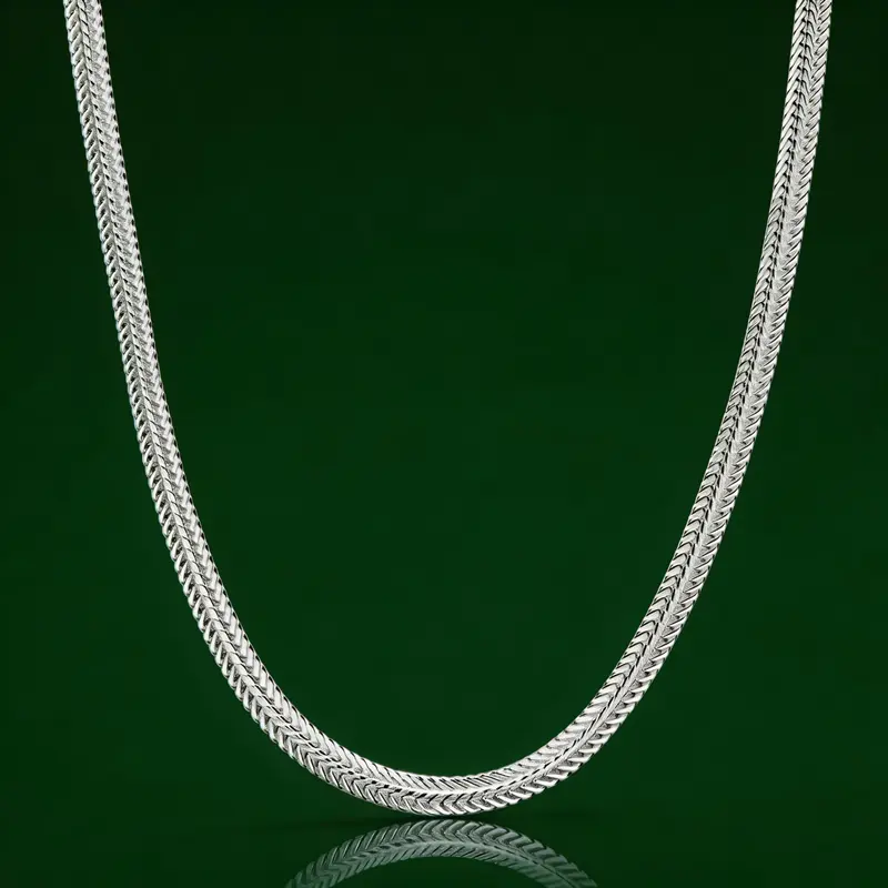 Women's 925 Silver-Plated Necklaces - Dainty Herringbone Choker, Thin Layered Snake Chain & Foxtail Chain Jewelry, Unisex Fit for Casual Wear Layered Look Gifts