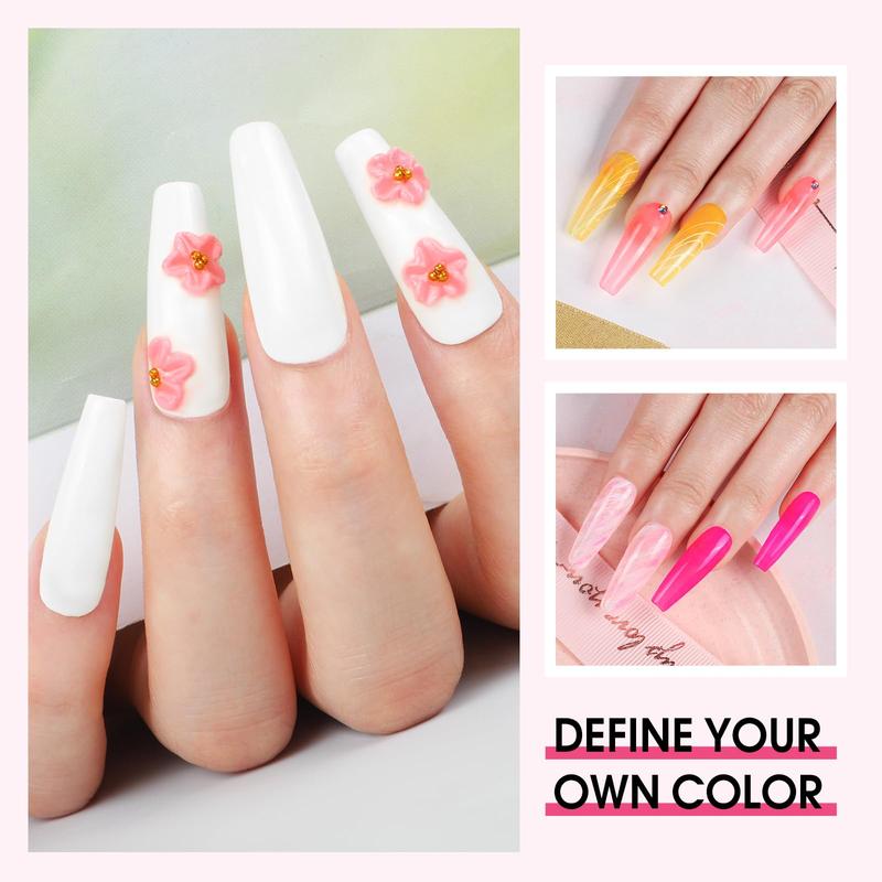 Acrylic Nail Kit for Beginners with Everything Nails Kit Acrylic Set with Drill UV Light Glitter Powder Decorations Rhinstones DIY Gifts for Women