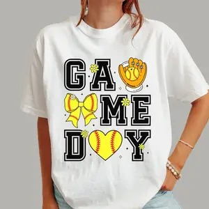 Softball Game Day Tshirt,Softball Mama Tee,Softball Mom, CoquetteSoftball Shirt,Softball Game Day