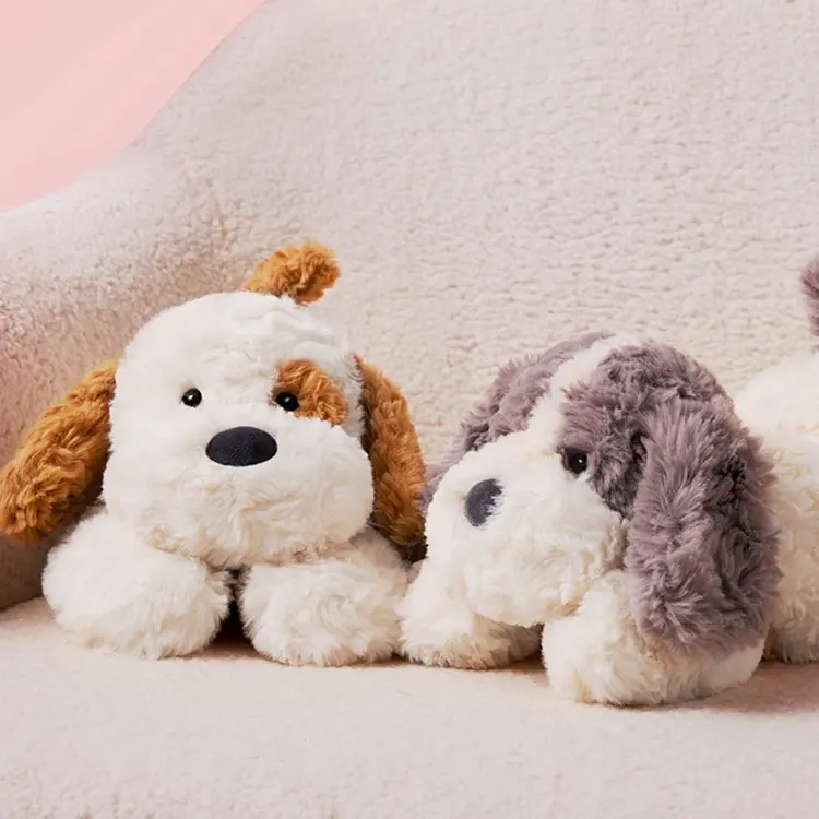 MINISO Lying-Posture Collection Small Puppy Plush Toy - Soft Huggable Soothing Stuffed Doll, Compact Fabric, Snuggle-Ready Size, Cute Collectibles, Kid & Adult Gift, Kawaii Decor Shopping Bag Item, Kawaii Stuffed Animals