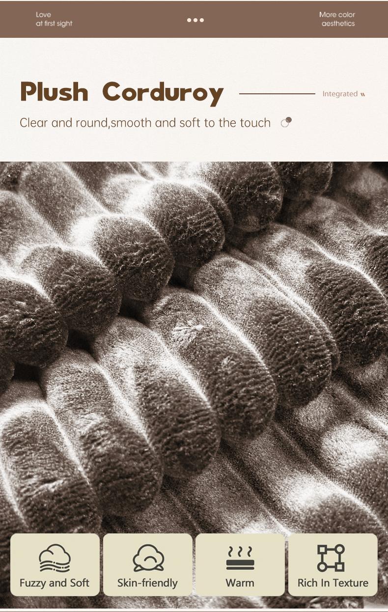 【3 Pack Shipment】[2 Free Pillows] U-Shaped Convertible Corduroy Sectional Sofa Compressed Corduroy Fast Shipping (US Warehouse) living room boneless sectional couch