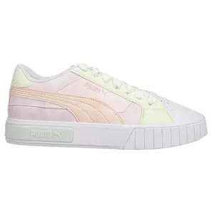 PUMA Womens Cali Star Tie Dye Lace Up Sneakers Shoes Casual - Purple, White