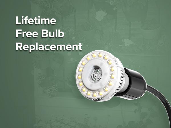 SANSI 10W LED Grow Light (150W Equivalent), Full Spectrum Gooseneck Clip Plant Lamp, High PPFD with 4/8/12H Timer for Indoor Plants