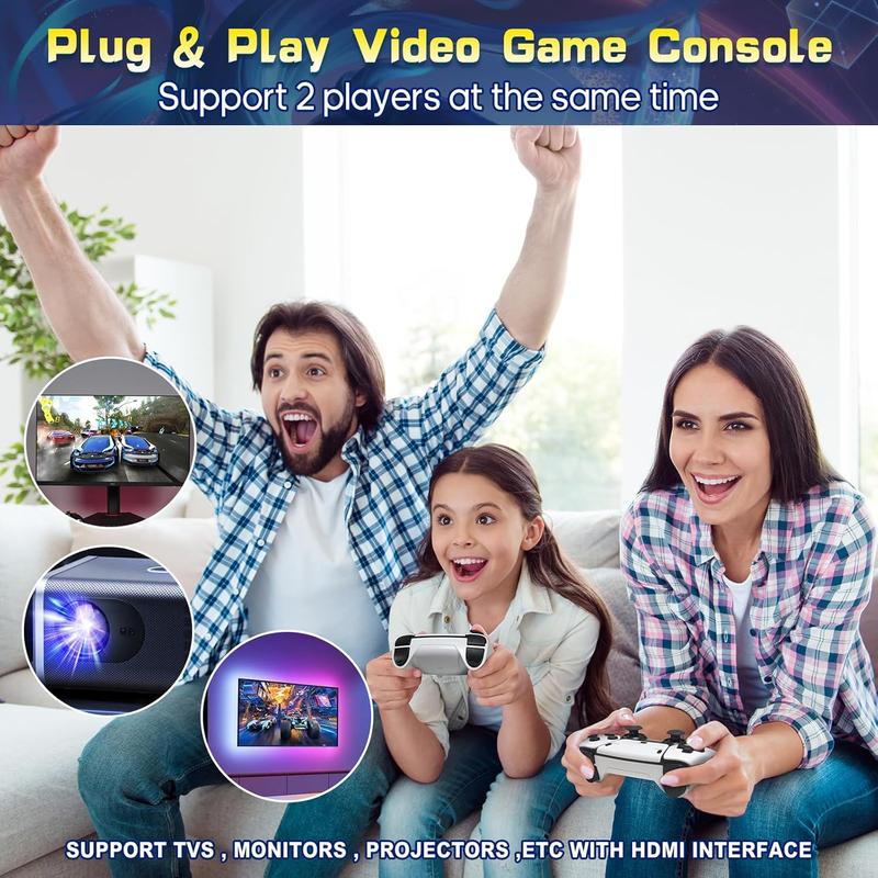 2026 New Video Gamepad Console with 20,000+ Games,ChildhoodClassic Game,4K HDMIOutput, Wireless Joystick&Game Emulator, Arcade Retro Arcade