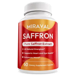 Title: Pure Saffron Extract Capsules 88.5mg - Triple Strength Natural Mood Support, Focus & Calm Energy Supplement - Helps with Stress Relief, Eye Health & Appetite Control - Non-GMO, Vegan, Gluten-Free - 60 Veggie Capsules