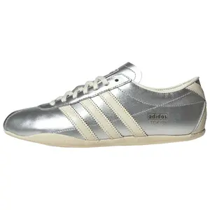 Adidas Wmns Tokyo 'Silver Metallic Cream' Women's Round Toe Laces All Seasons Casual Shoes Lightweight Breathable Design