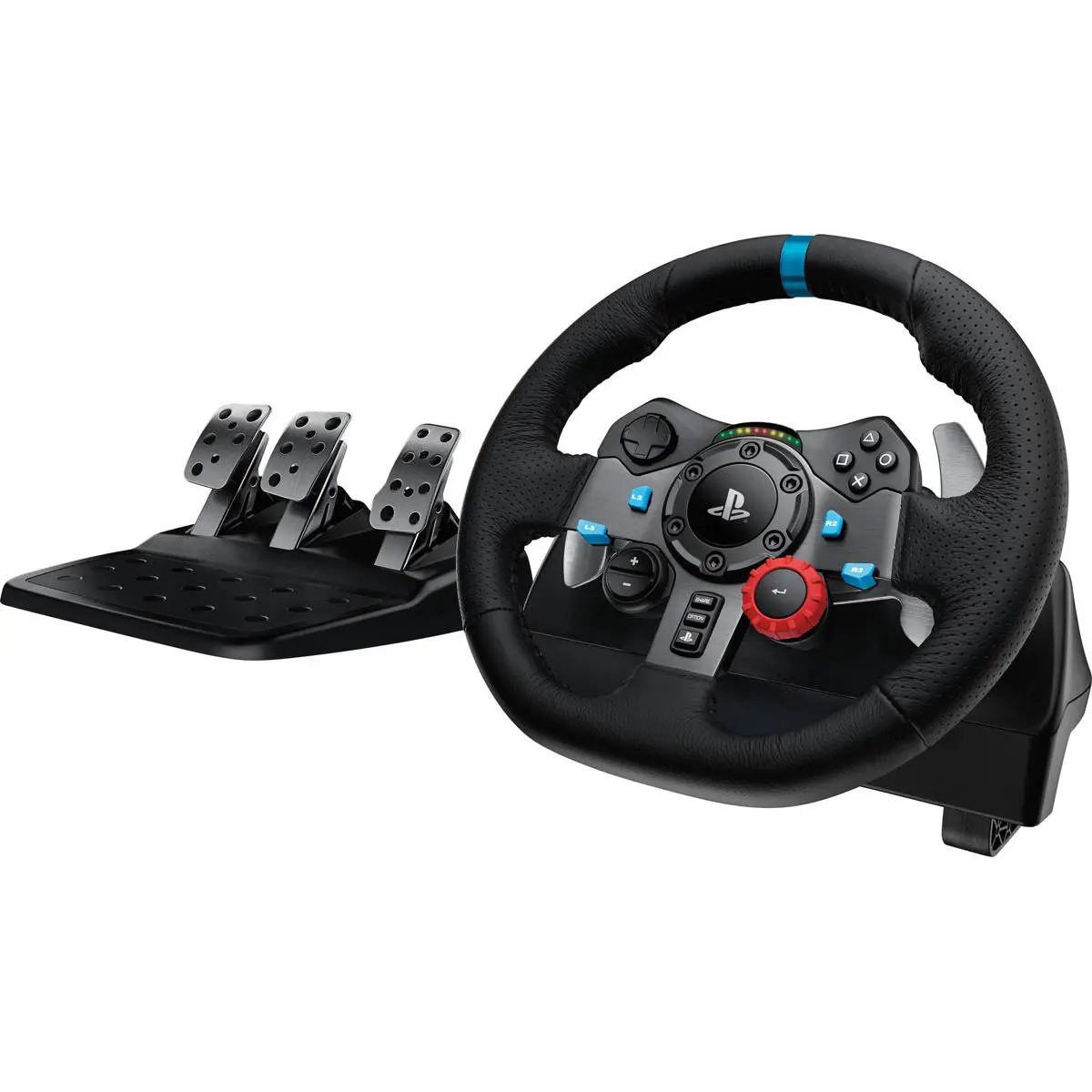 Logitech G G29 Force Feedback Racing Wheel + Pedals - Compatible with PS5, PS4, PS3, PS/PC