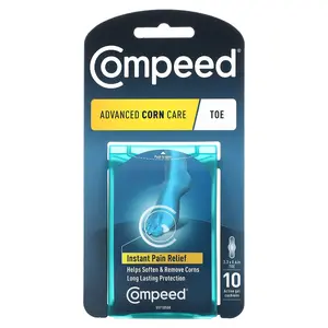 Compeed Advance Corn Care, Toe, 10 Active Gel Cushions