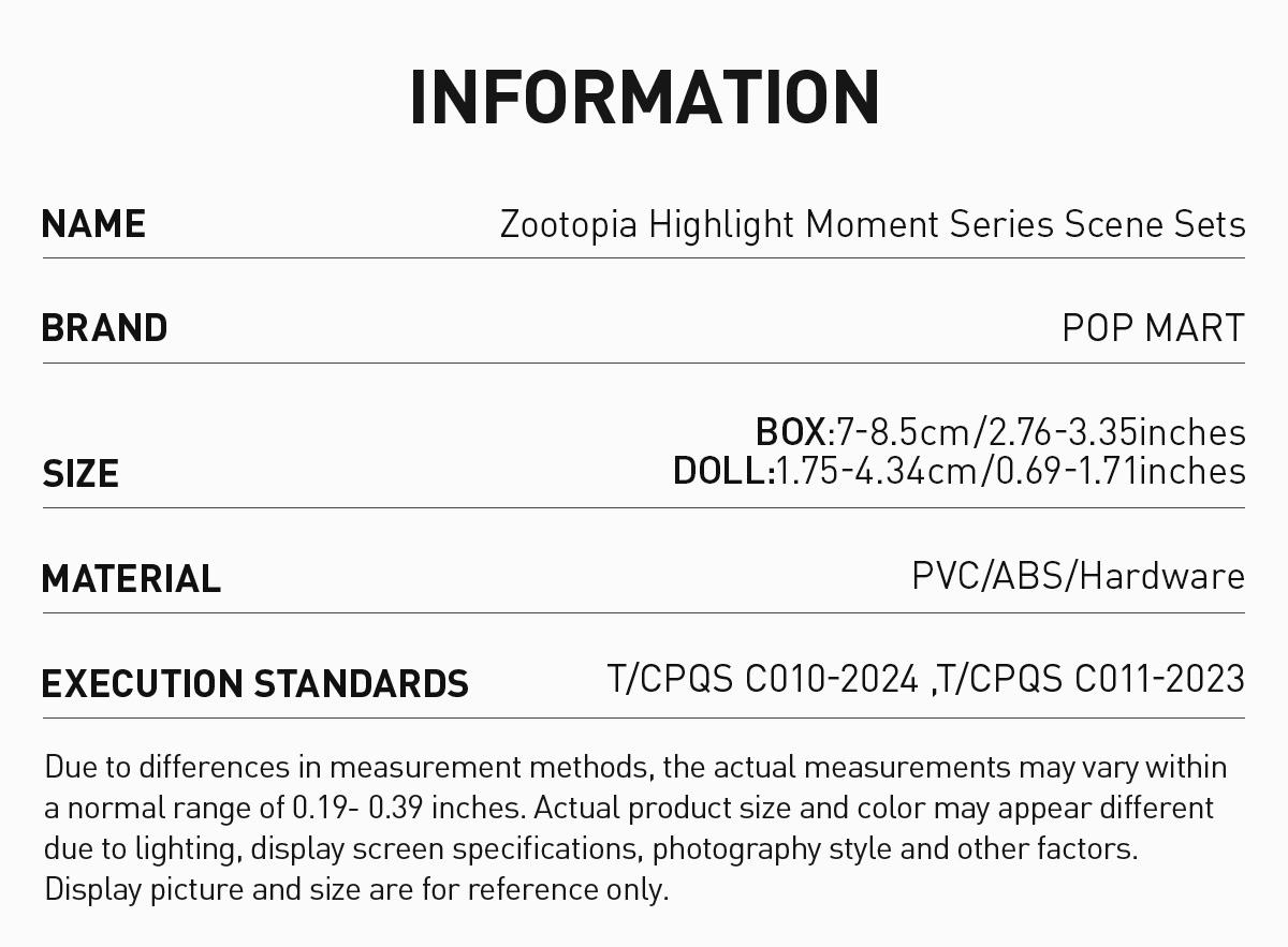 POP MART Zootopia Highlight Moment Series Scene Sets