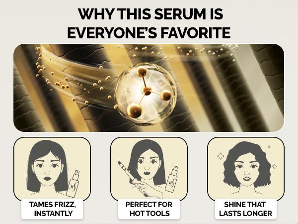 Herstyler Argan Oil Hair Serum - Anti-Frizz Hair Serum for Frizzy and Damaged Hair - Lightweight Heat Protectant Serum for Hair Growth - Hair Oil Serum with Aloe Vera, Vitamin E & Argan Oil - Boosts Shine & Hydration - Haircare - 2 Fl Oz - 2 Pack