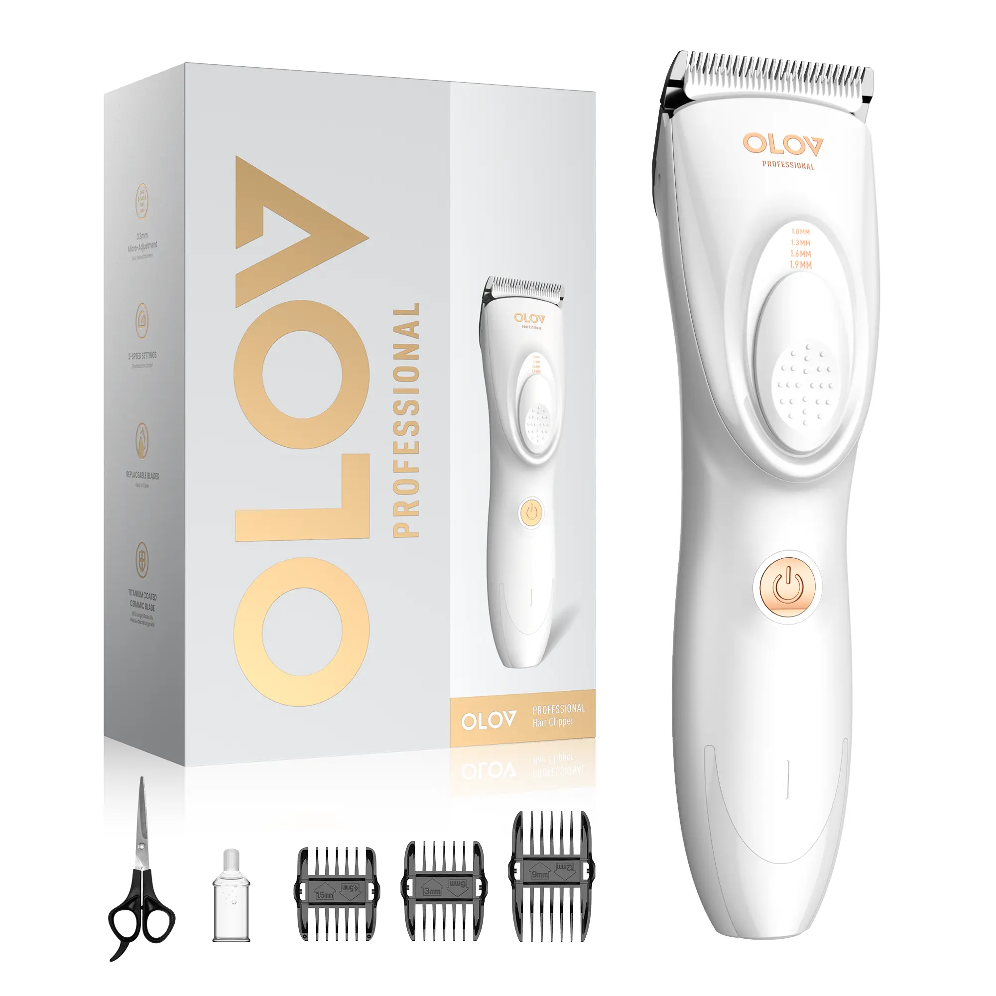 Cordless Rechargeable Hair Clipper & Trimmer - 4 Length Adjustable, Removable Batteries, Cells for Men Daily Care, Home Haircutting, Hair Styling