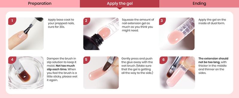 Beetles 6Colors Poly Gel Nail Extension Kit, Manicure Starter Kit Professional DIY Nail Art Kit for Starter with UV Lamp Top Coat Base Gel, Gift for Women gift for girls, Nail Manicure at home, Beginner friendly #TikTokShopBacktoSchool