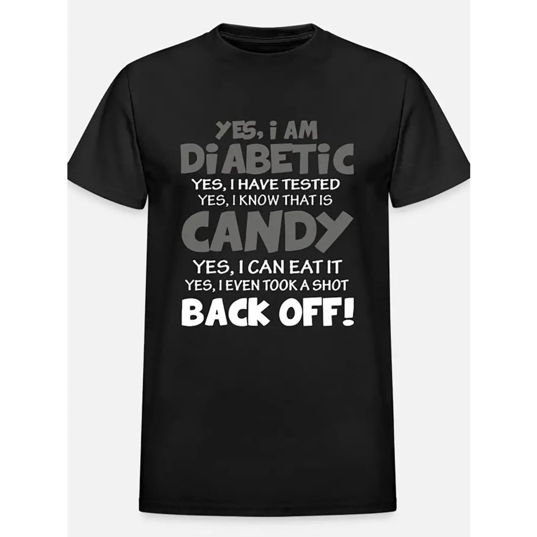 1pc Diabetic Awareness Men'S Cotton T-Shirt,  Casual Street Style Crew Neck,  Short Sleeve,  Slight Stretch,  All-Season,  Digital Heat Transfer Print,  Loose Fit,  Regular Length,  Flared Hem