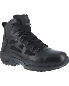 Reebok Men's Stealth 6" Lace-Up Waterproof Side Zip Work Boot Soft Toe - Rb8688
