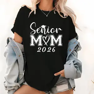 Unisex Proud Mom of Class of 2026 – Cotton Casual T-Shirt