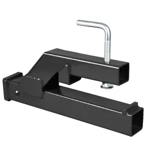 [FLASH SALE] Garvee Clamp On Trailer Hitch 2" Ball Mount Adapter Compatible With Deere Bobcat Tractor Bucket Black 18"x2.5"x7"