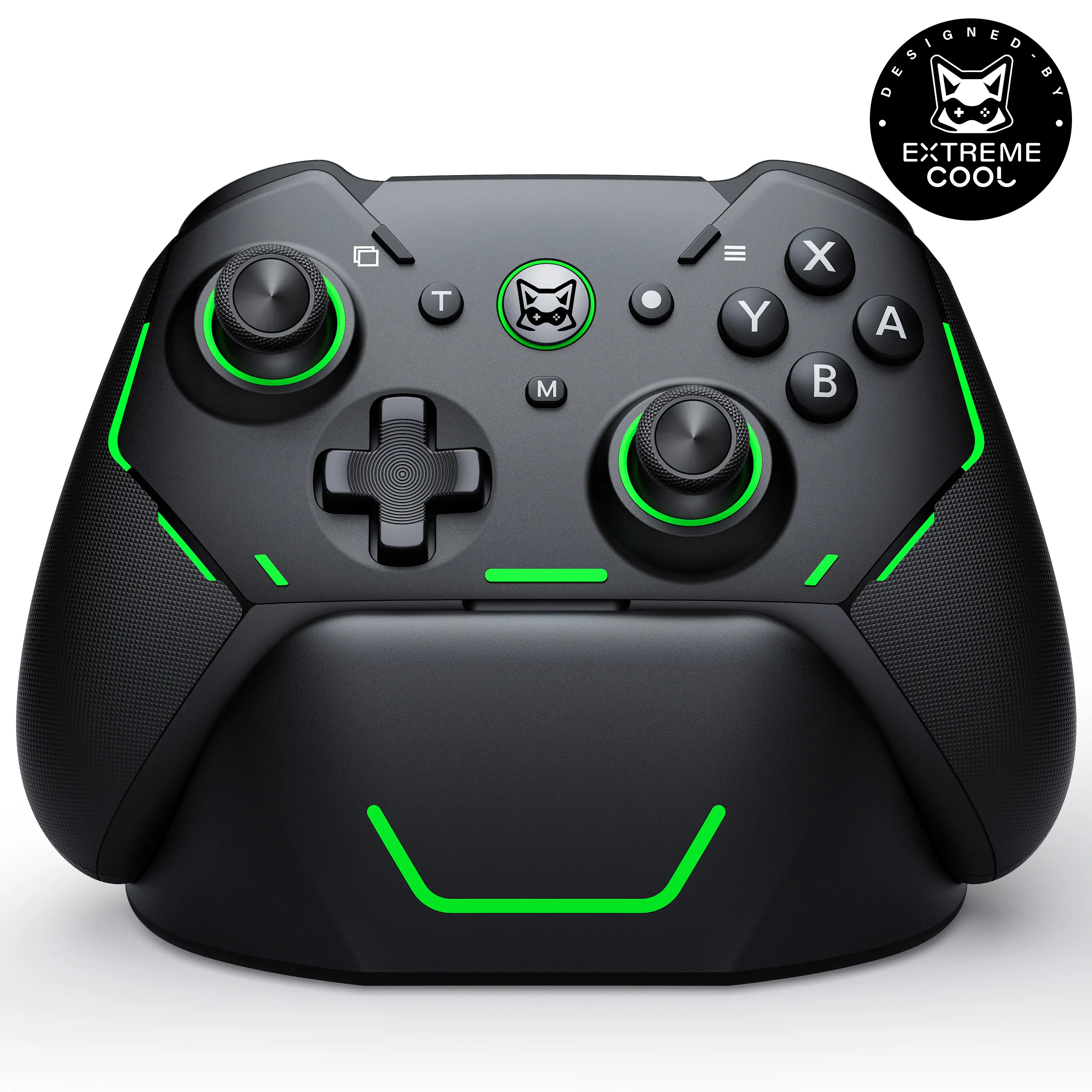 Switch 2 Controller with Charging Dock, Hall Effect Joystick & Trigger, Wireless Pro Controller for Nintendo Switch/Switch 2/OLED/Lite, 7 Color RGB, Programmable Macros & Turbo-NC800