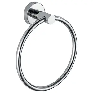 Towel Ring, Bathroom Hardware Accessories, Wall-Mounted Towel Ring, Simple Round Stainless Steel Towel Rack, for Bathroom Kitchen