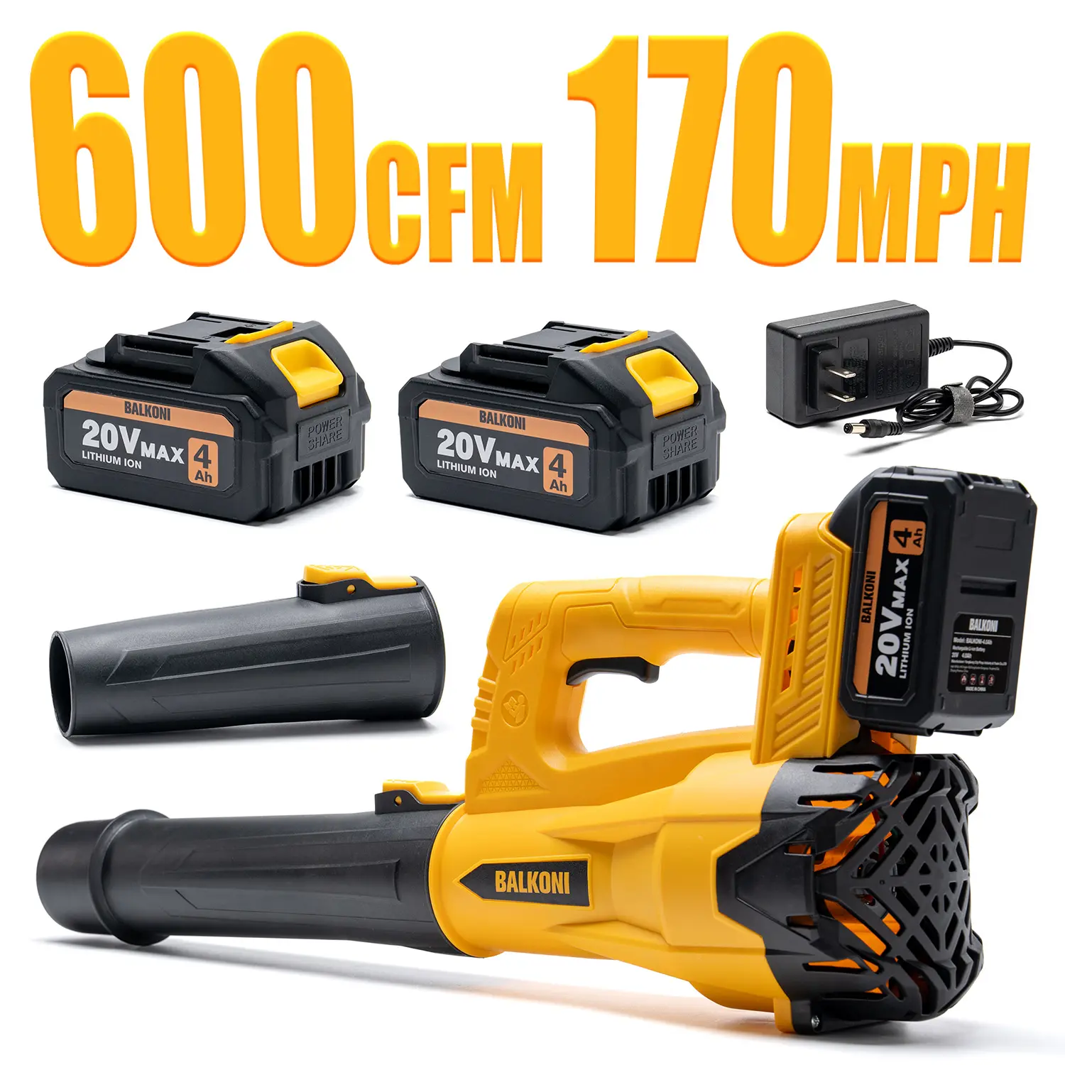 Cordless Leaf Blower Battery Powered Handheld, 150 MPH Electric Leaf Blower Includes 20V MAX 1 Or 2 4.0AH Battery & Fast Charger, Lightweight Lawn Blower High Speed Lawn Blower For Garden Yard Cleanup, Leaves& Debris & Snow, Patio Air Blower Powerful