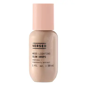 Versed Mood Lighting Luminizing Glow Drops, Sheer Golden - Liquid Highlight & Bronzing Drops with Illuminating Light-Reflecting Pigments - Antioxidants & Hydrating Hyaluronic Acid - Vegan (1 fl oz)